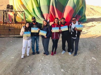 Actividad en globo en Egipto