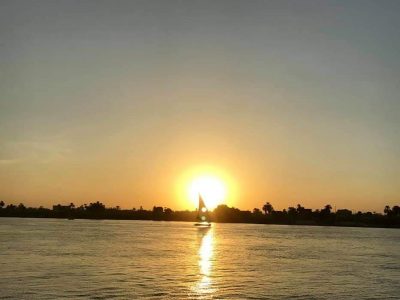 Puesta de sol en el Nilo